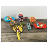 Lot of Vintage Collectible Tin Toy Noise Makers