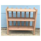 Solid Wood 3 Tier Shelf