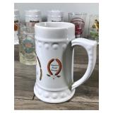 Lot of Collectible Beer Mugs / Glasses & More - Lakemaid Beer Schells & Rapala - Schmidt Beer Collector Series with Fish on them - Smirnoff Mule Copper Cups - New Zealand Steinlager Beer Mugs - Usinge