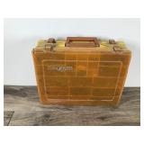 Magnum Plano Double Side Tackle Box Full of Artificial Rubber Fishing Baits and a Few Bass Bait Spinners