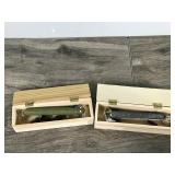 2 - Large Homemade Top Water Fishing Lures with Wooden Boxes