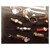 Lot of vintage watches including 1 with 17 jewels