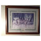 Framed deer print
