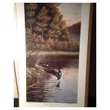 1995 Signed& numbered MN Ducks Unlimited Sponsor Print of the Year "Wings at First Cutting" by Rick Kelley 3330/5000