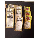 New in package night crawler/leech fishing snells, minnow fishing snells and swivel clips