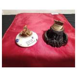 Ceramic lighter and Hawaiian Lava lighter and dish