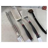 New Grill Pro Spatulas, Palmyra Grill Brush, Tongs