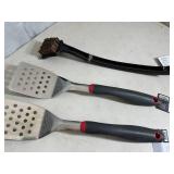 New Grill Pro Spatulas, Palmyra Grill Brush, Tongs