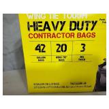 New Box of Contractor Grade 42 Gallon Trash Bags
