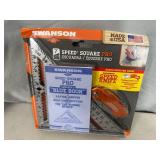 New 7 inch Speed Square with Folding Utility Knife and 3 Line Levels