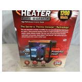 New Handy Heater Pure Warmth Ceramic Space Heater with LED Lights