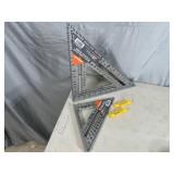 New Swanson 12 inch Speed Square, 7 inch Speed Square and 2 Line Levels