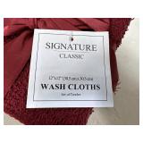 New Pack of 12 Signature Classics Wash Cloths