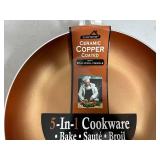 New 11 inch Ceramic Copper Coated Frying Pan
