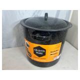 New Granite Ware 15.5 qt Stock Pot with Steam Insert