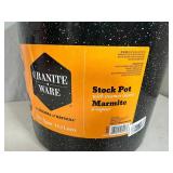New Granite Ware 15.5 qt Stock Pot with Steam Insert