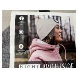 New Night Owl Rechargeable LED Lighted Beanie Hat - Adult Grey