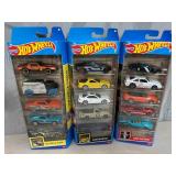 3 New Packs of Hot Wheels Cars