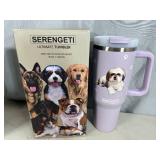 New Serengeti Vacuum Insulated Stainless Steel Tumbler with Lid - Shih Tzu Dog