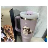 New Serengeti Vacuum Insulated Stainless Steel Tumbler with Lid - Shih Tzu Dog