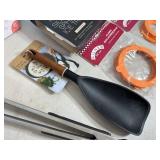 Assorted New Kitchen Accessories, Drain Board, Ice Trays, Reusable Bags, Etc.