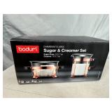 New Bodum Chambord Classic Sugar and Creamer Set