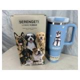 New Serengeti Vacuum Insulated Stainless Steel Tumbler with Lid - Schnauzer Dog