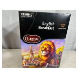24 New Keurig K-Cups Celestial Seasonings English Breakfast Tea
