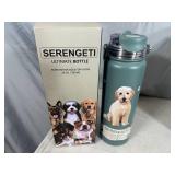 New Serengeti Vacuum Insulated Stainless Steel Water Bottle - Goldendoodle Dog