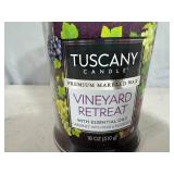 New 18 oz Tuscany Premium Candle with Essential Oils