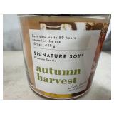 New Signature Soy Plant Based Wax Blend 2 Wick Candle - Autumn Harvest