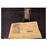 Statue of Liberty 1 oz .999 Fine Silver Bar With Assay Certificate No. 21046