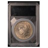 1924 Peace Dollar - United States One Dollar Silver Coin (Higher Grade)