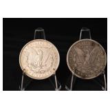 Morgan Silver Dollar Pair - 1889 & 1886