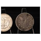 Morgan Silver Dollar Pair - 1889 & 1886