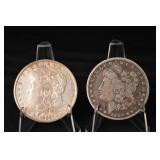 Morgan Silver Dollar Pair - 1889 & 1886