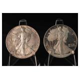 American Silver Eagle - 1 oz .999 Fine Silver Dollar, 1986 & 1987 Pair