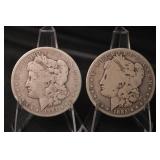 Morgan Silver Dollars - 1891 & 1895