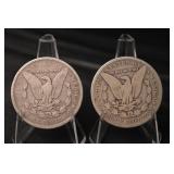 Morgan Silver Dollars - 1891 & 1895