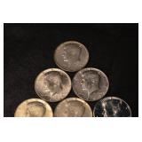 Lot Of 10 1964 90% Silver Half Dollars