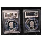 Royal Canadian Mint Maple Leaf High Relief 25th Anniversary - 2013 CAD $5 Silver Pair PR69DCAM