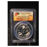 Maple Leaf High Relief 25th Anniversary 1 oz Silver Coin - Canada - $5 CAD - PR69DCAM