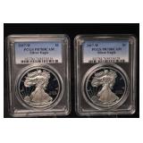 PCGS PR70DCAM 2017-W Silver Eagle - 2-Coin Set