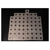 Jefferson Nickels 1946-1964 in White 2x2 Coin Holders - D/S Mint Marks