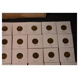 Lincoln Wheat Cents Lot - 1913-D to 1930-S in White Card Holders