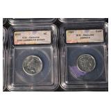 ICG Genuine World Coins Lot in Graded Holders - East Caribbean States, Czech Koruna, Jamaica