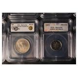 ICG Genuine World Coins Lot in Graded Holders - East Caribbean States, Czech Koruna, Jamaica
