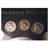 Franklin-Liberty Bell Collection Coin Set - 16 Benjamin Franklin Half Dollars 90%