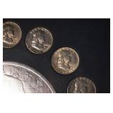 Franklin-Liberty Bell Collection Coin Set - 16 Benjamin Franklin Half Dollars 90%