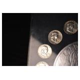 Franklin-Liberty Bell Collection Coin Set - 16 Benjamin Franklin Half Dollars 90%